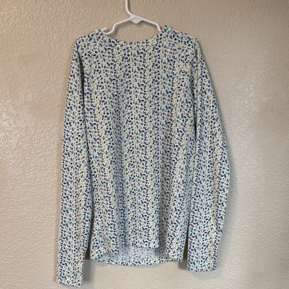 Girls Patagonia Floral Capilene Crew Baselayer